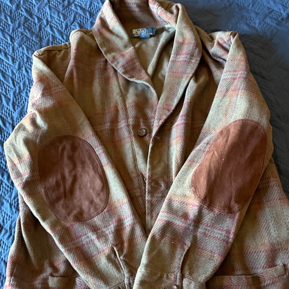 Ralph Lauren Olive and Red Cardigan - Picture 7 of 7